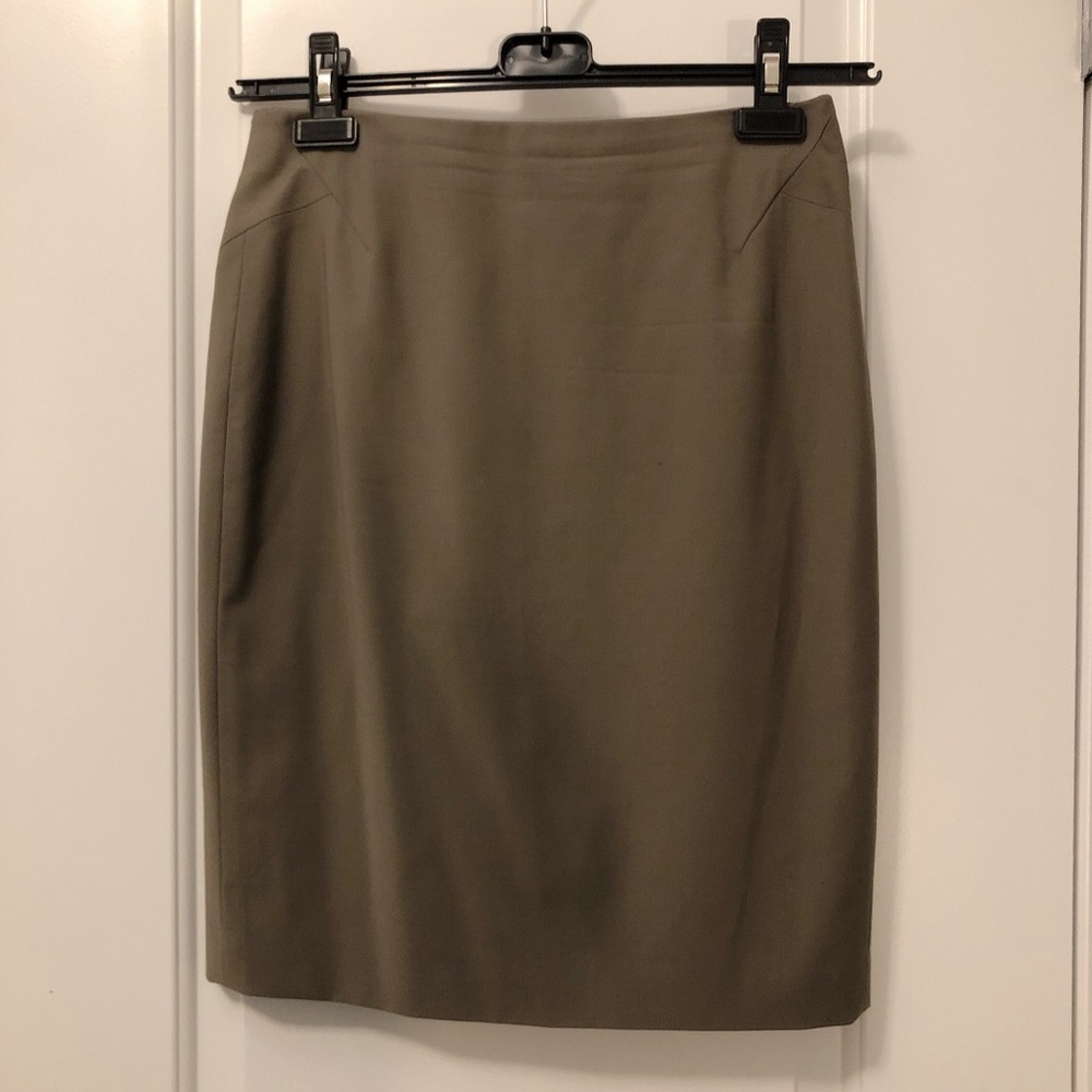 Sleek Brown Petite Ann Taylor Pencil Skirt